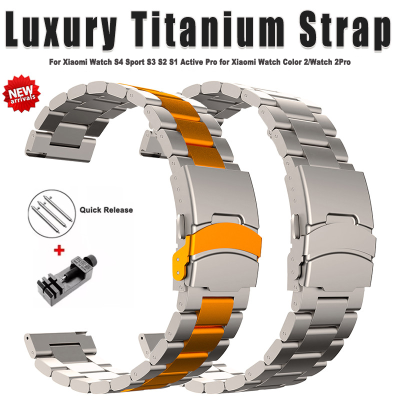Titanium Sport Watch - Luxe 22mm titanium band voor Xiaomi