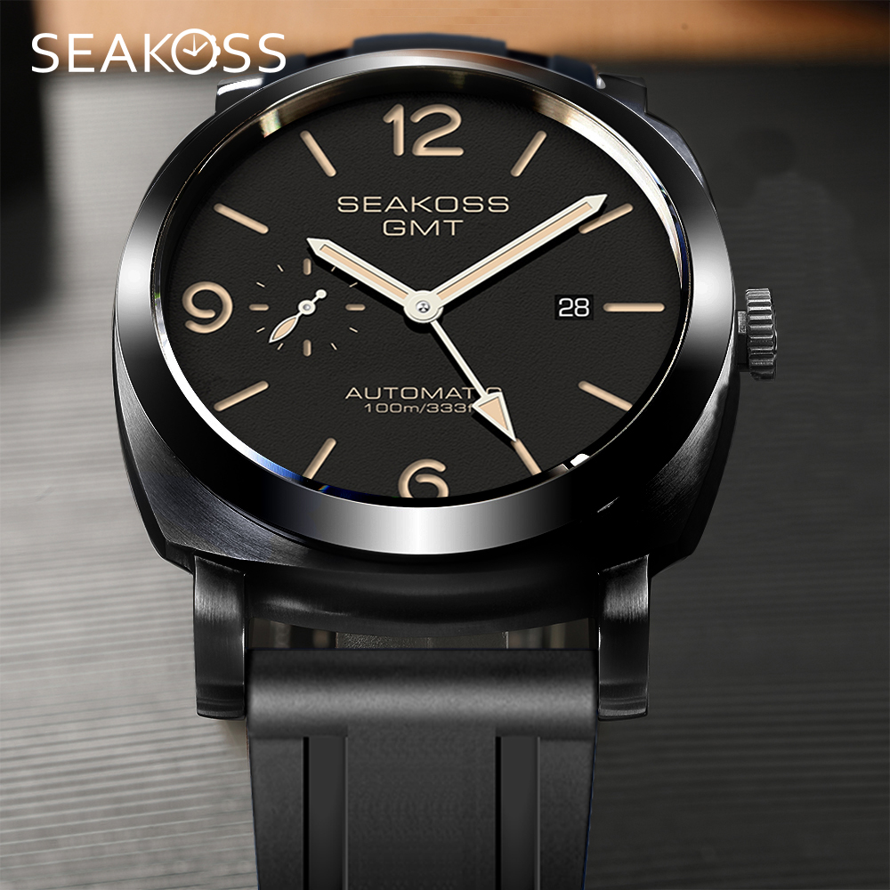Chronograph Flyback Watch - SEAKOSS 100 m Duiken Mannen GMT