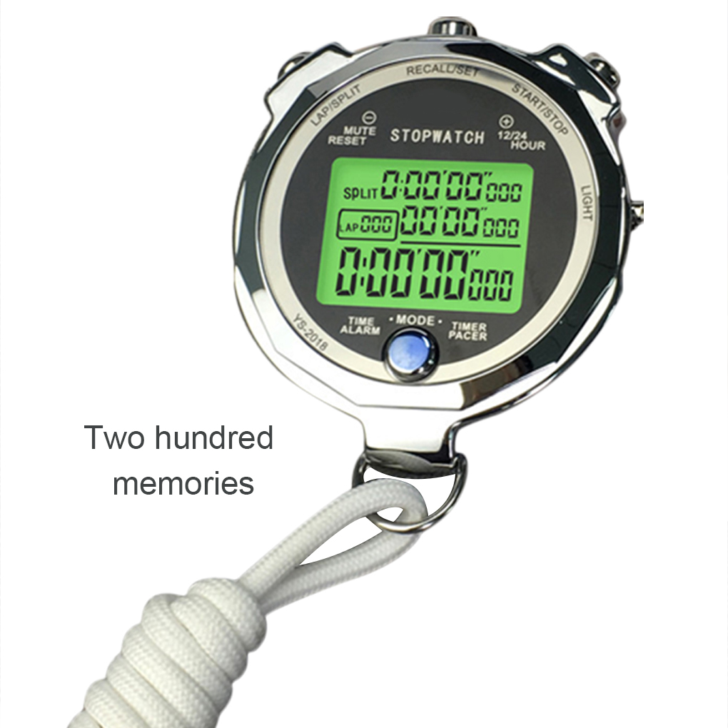 Minute Repeater Watch - Backlight Stopwatch Metalen Atletische Training Timer