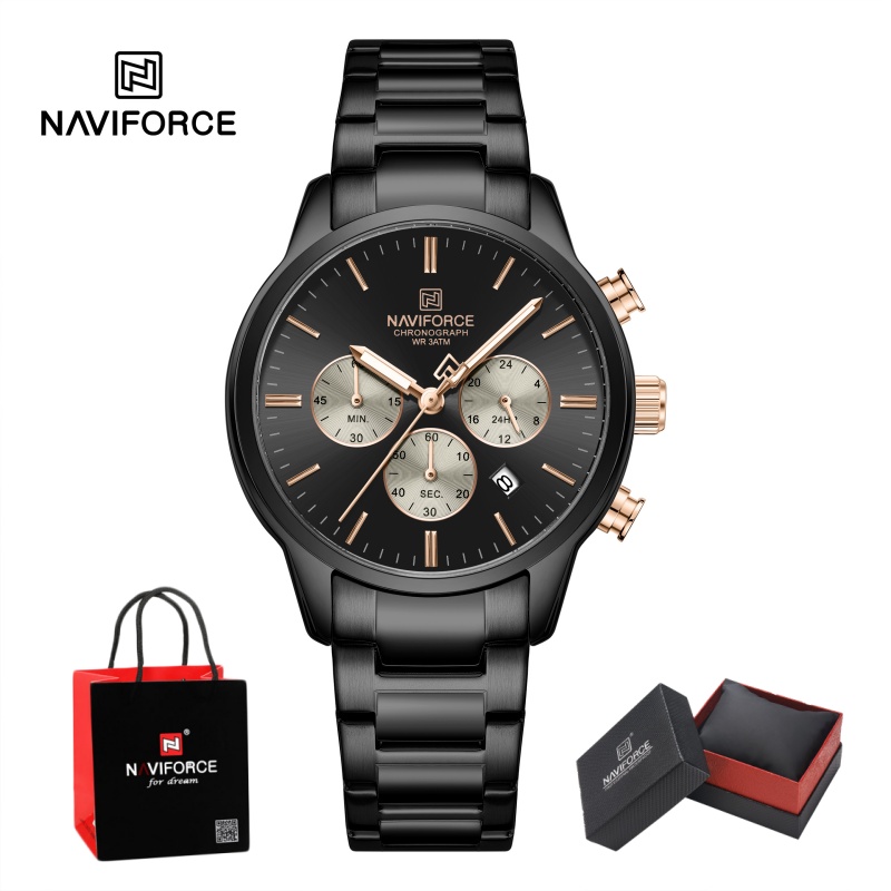 Luxury Watch For Men - NAVIFORCE Heren Quartz Chronograaf Horloge Waterdicht