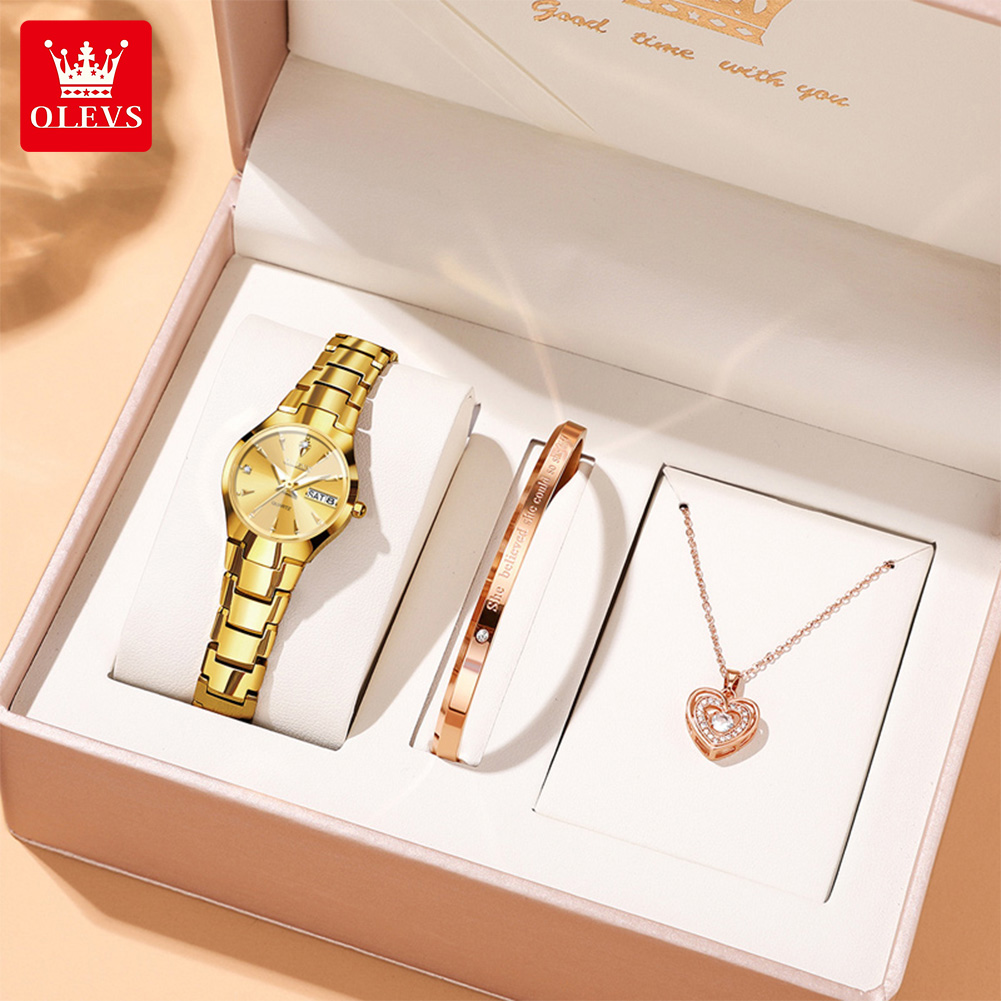 Luxury Watch Usa - OLEVS Dameshorloge 8697 Luxe Elegante Quartz