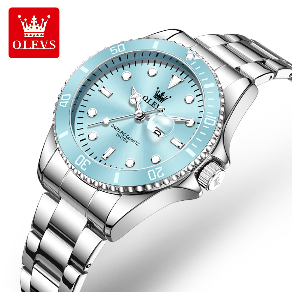 Luxury Watch Cheap - OLEVS Luxe roestvrijstalen waterdichte quartzhorloge voor
