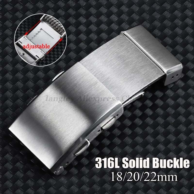 Luxury Watch Repair - 18/20/22mm 316L massief roestvrijstalen horlogesluiting Luxe