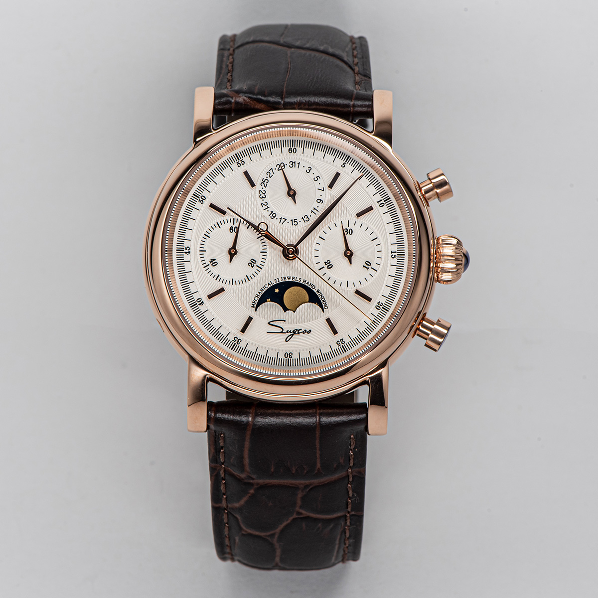 Minute Repeater Watch - Sugess Pilot Chronograaf Mechanische Horloges Mannen