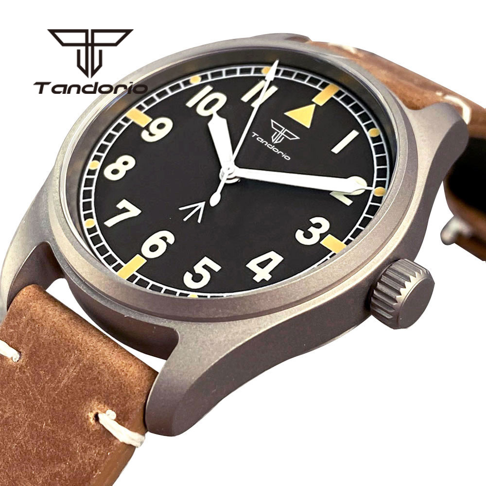 Titanium Sport Watch - Tandorio Titanium NH35A 39mm Automatisch Pilot
