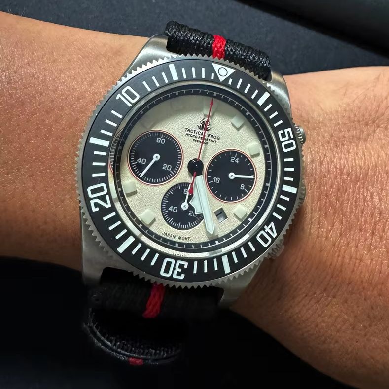 Titanium Sport Watch - Tactical Frog Heren Chronograaf Horloge 44,3
