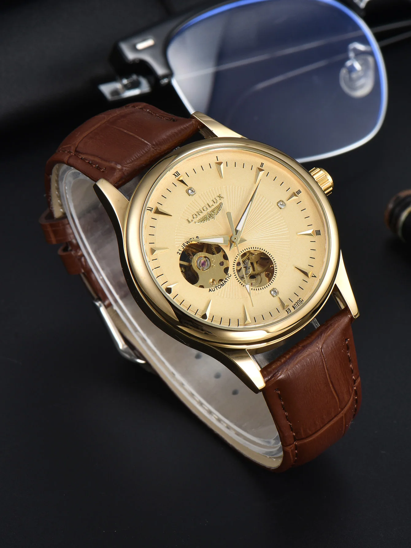 Minute Repeater Watch - LONGLUX Automatisch Horloge Elegante Stijl Groothandel