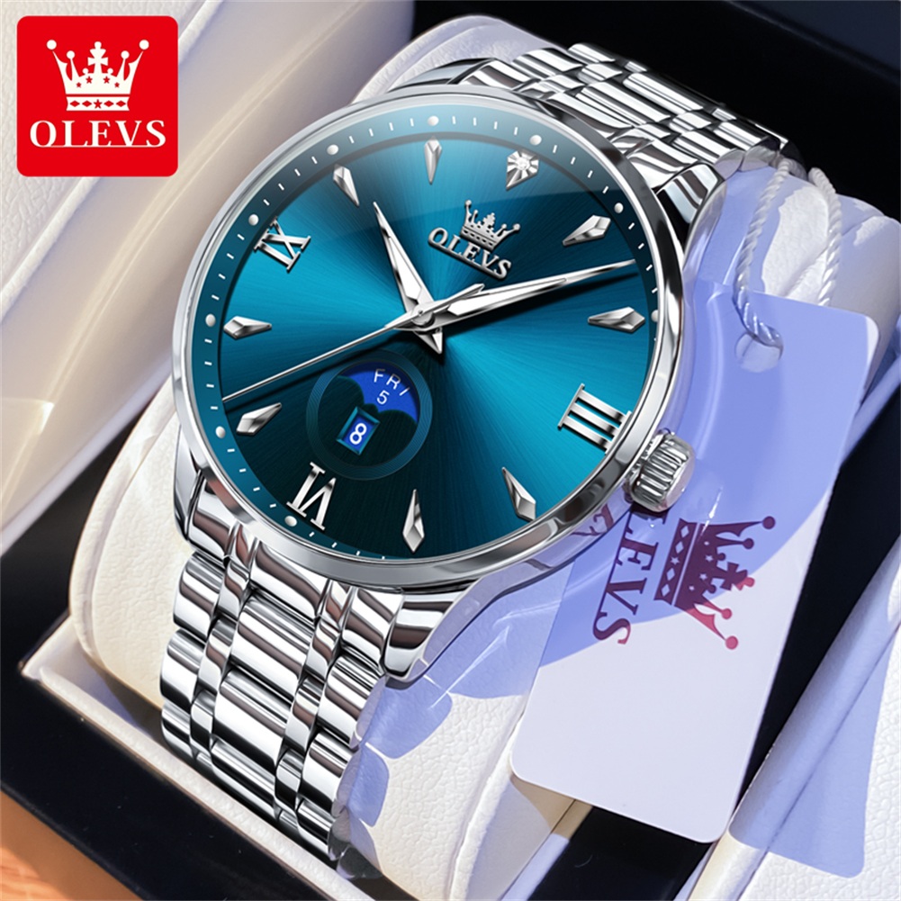 OLEVS Moon Phase herenhorloges - Luxury Watch For Men recensie en prijs