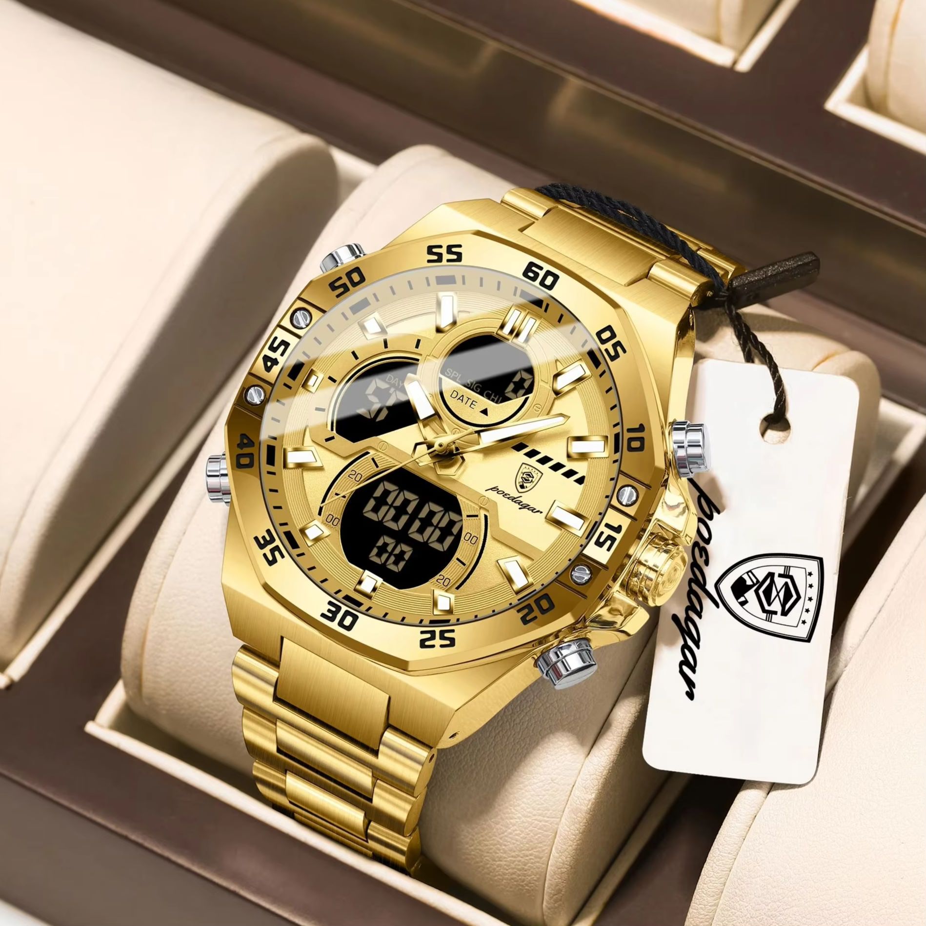 POEDAGAR Sport Quartz Herenhor - Minute Repeater Watch recensie en prijs