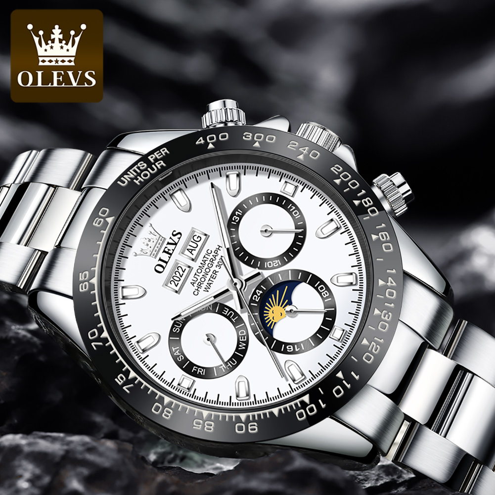 OLEVS 6654 Luxe herenhorloge c - Chronograph Flyback Watch recensie en prijs