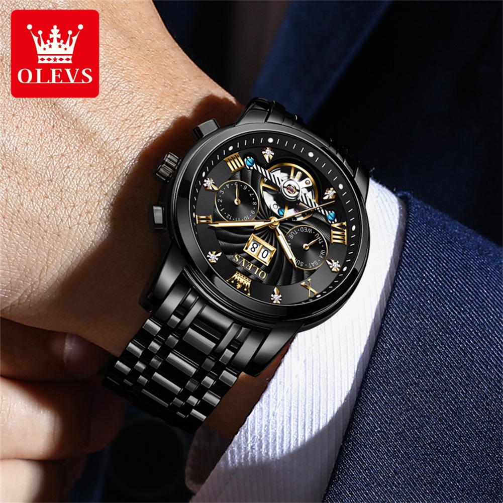 OLEVS Klassieke herenhorloges  - Chronograph Flyback Watch recensie en prijs