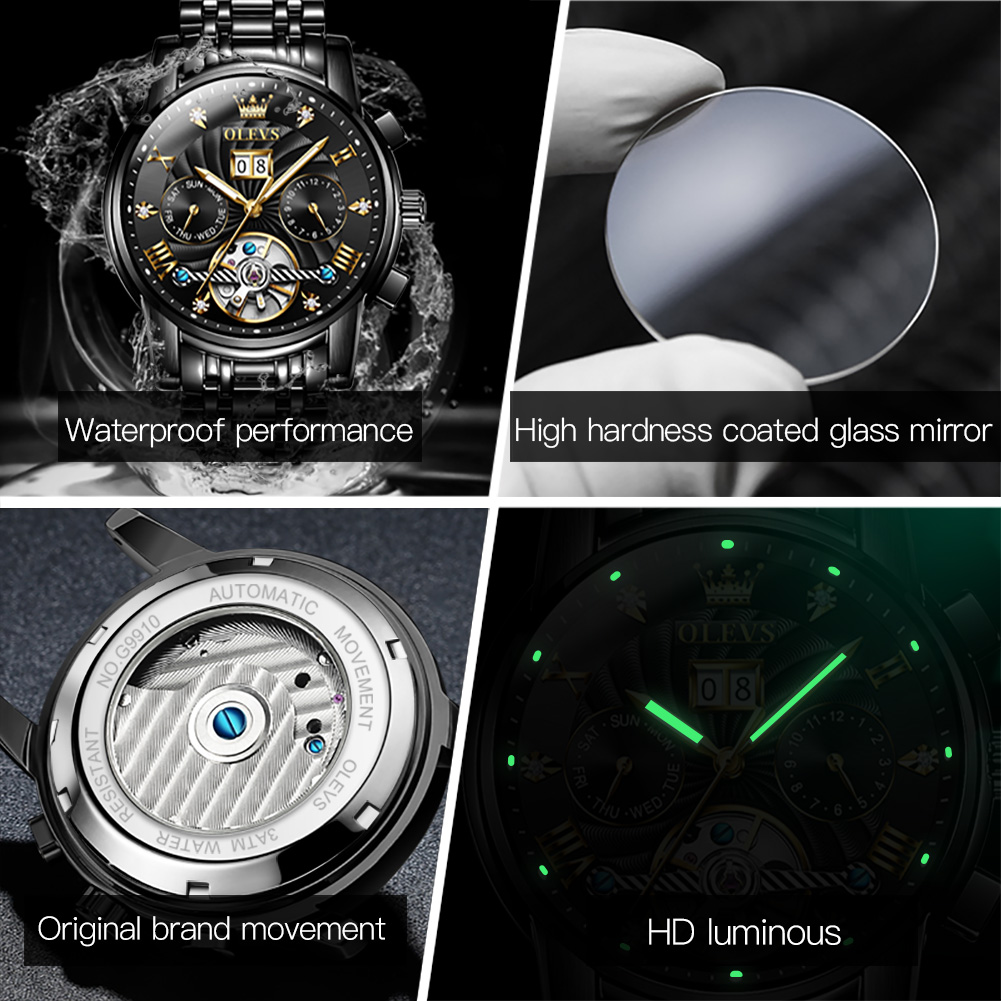 OLEVS Klassieke herenhorloges  - Chronograph Flyback Watch recensie en prijs