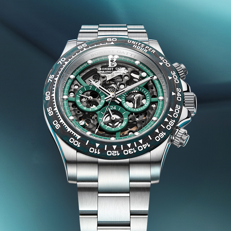 BONEST GATTI Herenhorloge Auto - Chronograph Flyback Watch recensie en prijs