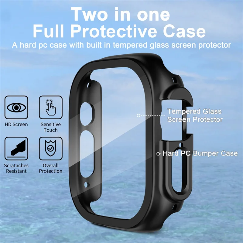 Glas + case Voor Apple Horloge - Luxury Watch Protection Film recensie en prijs