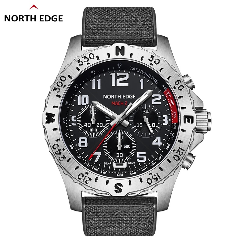 2026 NORTH EDGE MACH 2 Herenho - Chronograph Flyback Watch recensie en prijs